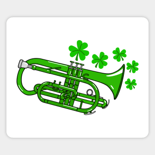 St Patrick's Day Cornet Teacher Cornetist Brass Player Magnet